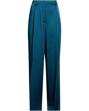 Dries Van Noten Deep Trousers Acetate, Viscose - Blue