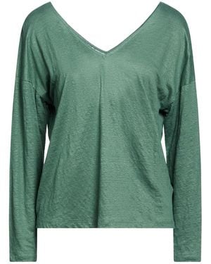 Majestic Filatures Emerald T-Shirt Linen, Elastane - Green