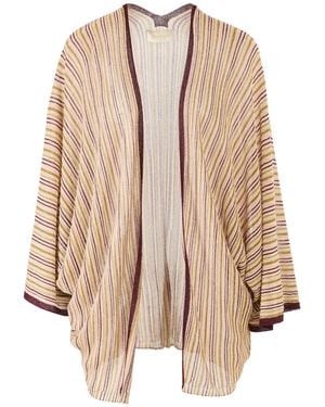 Momoní Cardigan Viscose, Polyamide, Metallic Fiber - Natural