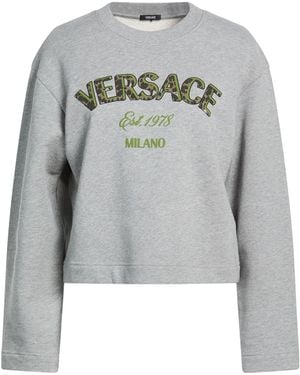 Versace Sweatshirt Cotton, Elastane - Gray