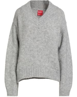 .., merci italia Light Sweater Acrylic, Mohair Wool, Wool, Polyamide - Gray