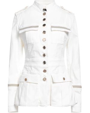 Elisabetta Franchi Denim Outerwear - White