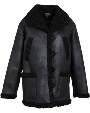 A.P.C. Shearling & Teddy - Black
