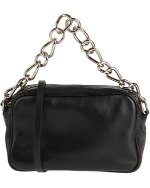 Red(V) Cross-body Bag - Black