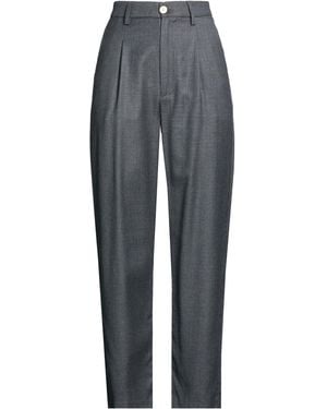 People Charcoal Pants Wool - Gray