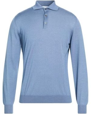 FILIPPO DE LAURENTIIS Jumper Cashmere, Silk - Blue