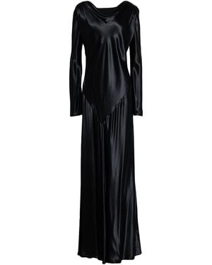 Alberta Ferretti Maxi Dress Viscose - Black