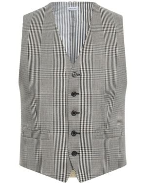 Thom Browne Tailored Vest Wool, Cupro - Grey