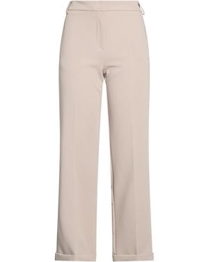 MAX&Co. Trousers Polyester, Elastane - Natural