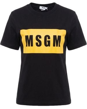 MSGM T-Shirt Cotton - Black