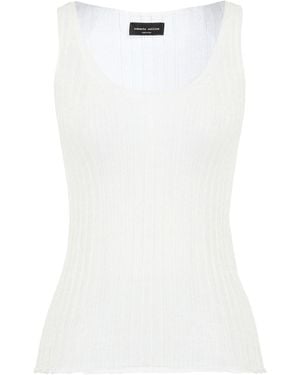 Roberto Collina Top Cotton, Nylon - White