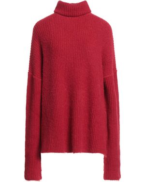Uma Wang Turtleneck Polyamide, Alpaca Wool, Wool - Red