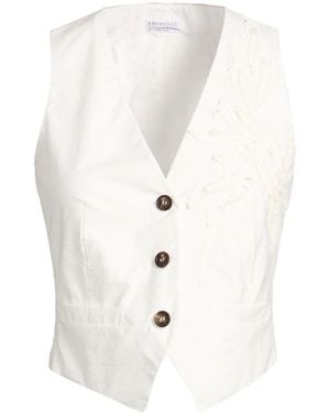 Brunello Cucinelli Waistcoat - White