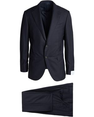 Caruso Suit Super 170S Wool - Blue