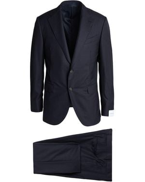 Caruso Suit Super 170S Wool - Blue