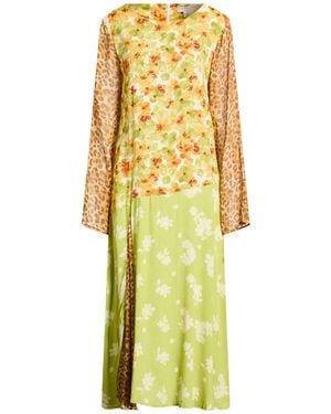 Never Fully Dressed Midi Dresses - Yellow