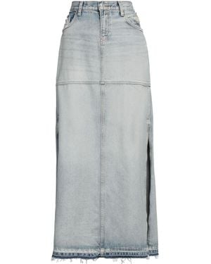 RE/DONE Denim Skirt Organic Cotton - Grey