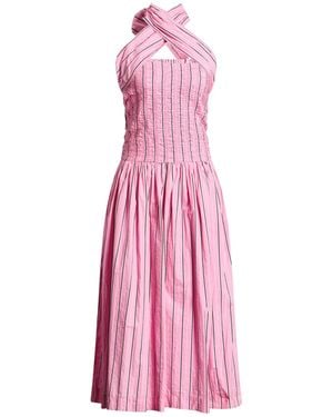 Damson Madder Midi Dress Organic Cotton - Pink