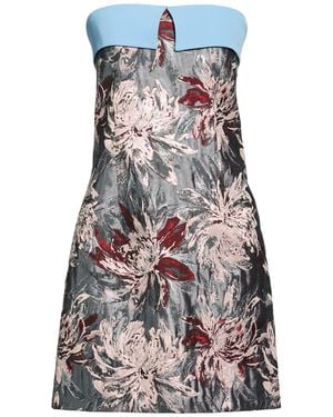 PT Torino Mini Dress Polyester, Acetate, Cotton - Blue