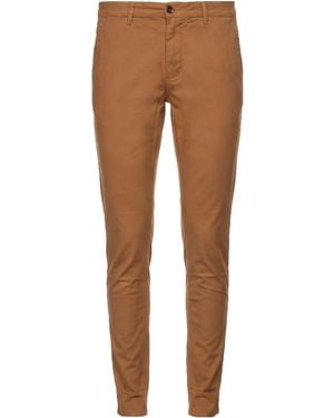 Teleria Zed Camel Trousers Linen, Cotton, Elastane - Brown