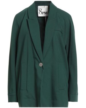 8pm Dark Blazer Polyester, Viscose, Elastane - Green