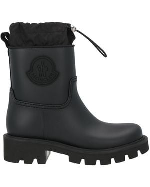 Moncler Ankle Boots Rubber, Textile Fibers - Black