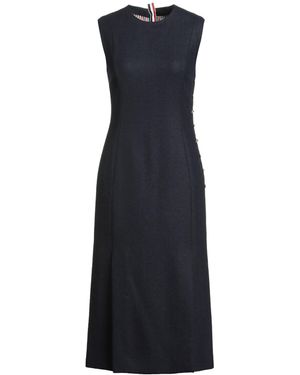 Thom Browne Midnight Midi Dress Wool - Blue