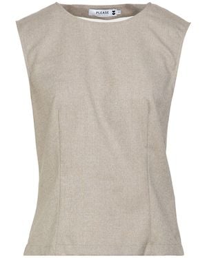 Please Top Polyester, Viscose, Elastane - Gray