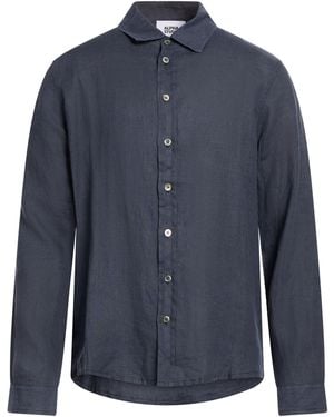 Alpha Studio Midnight Shirt Linen - Blue