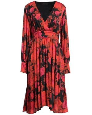 Cristina Gavioli Midi Dress Viscose, Polyester - Red