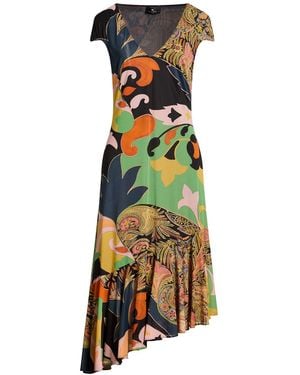 Etro Midi Dress Polyamide, Elastane - Black