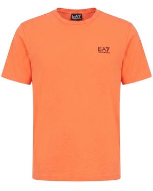 EA7 T-Shirt Cotton, Elastane - Orange