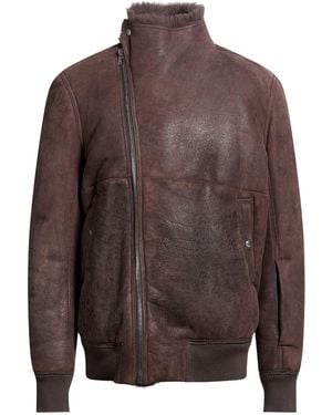 Rick Owens Shearling- & Kunstfell - Braun