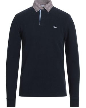 Harmont & Blaine Midnight Polo Shirt Cotton, Polyester - Blue
