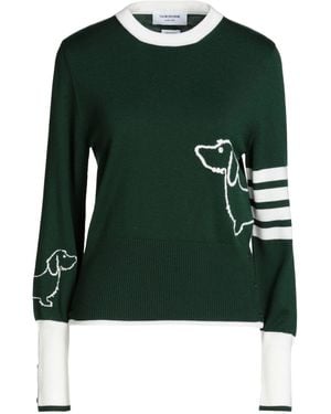 Thom Browne Sweater Virgin Wool - Green