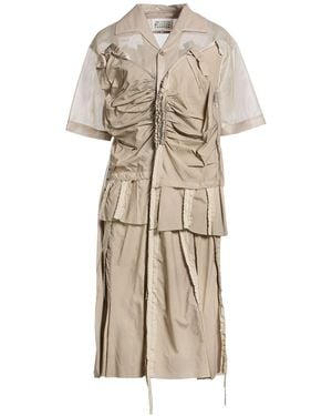 Maison Margiela Vestido Midi - Neutro