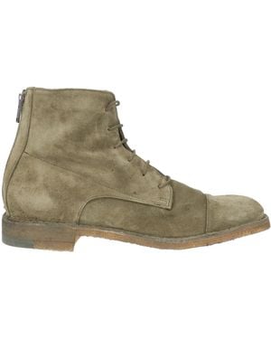 Pantanetti Military Ankle Boots Leather - Green