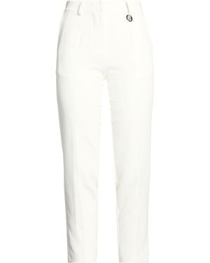 Gaelle Paris Trousers Polyester, Elastane - White