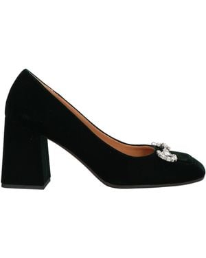 Chantal 1962 Dark Pumps Textile Fibers - Black