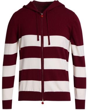 Kiton Burgundy Cardigan Cashmere - Red
