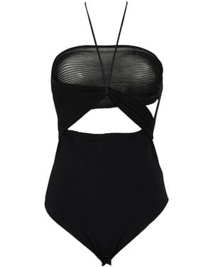 Nensi Dojaka Bodysuit Viscose, Polyamide, Polyester - Black