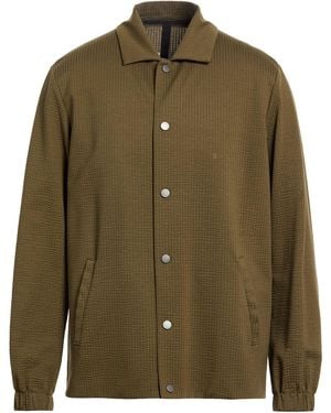 Harris Wharf London Military Shirt Cotton, Polyester - Green