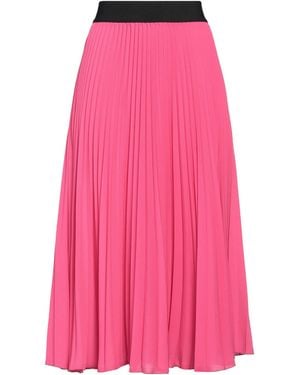 Shirtaporter Midi Skirt Polyester - Pink