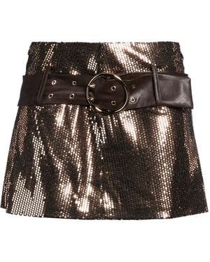 Babylon Mini Skirt Polyester, Polyamide, Metallic Fibre, Elastane - Black