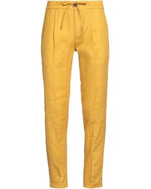Michael Coal Marigold Trousers Linen - Yellow