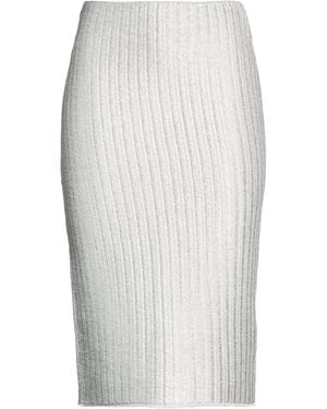 Tom Ford Midi Skirt Cotton, Virgin Wool, Polyester - White