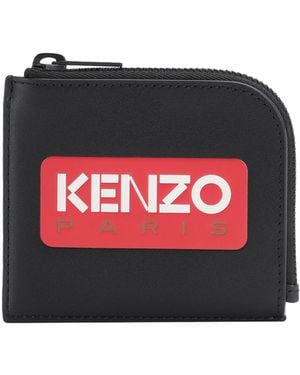 KENZO Coin Purse Bovine Leather - Black