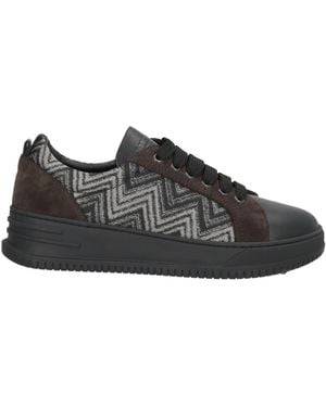 Missoni Sneakers Leather, Textile Fibers - Black