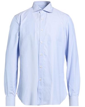 Isaia Sky Shirt Cotton - Blue