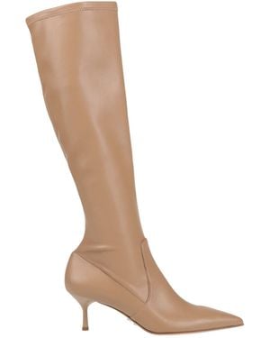 Sergio Levantesi Camel Boot Textile Fibers - White